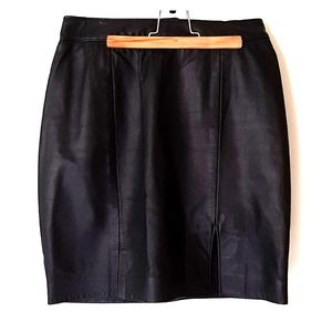 Vtg leather skirt
